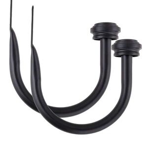 Elegant Black Curtain Holdbacks 1 pair new allen & roth current style hardware